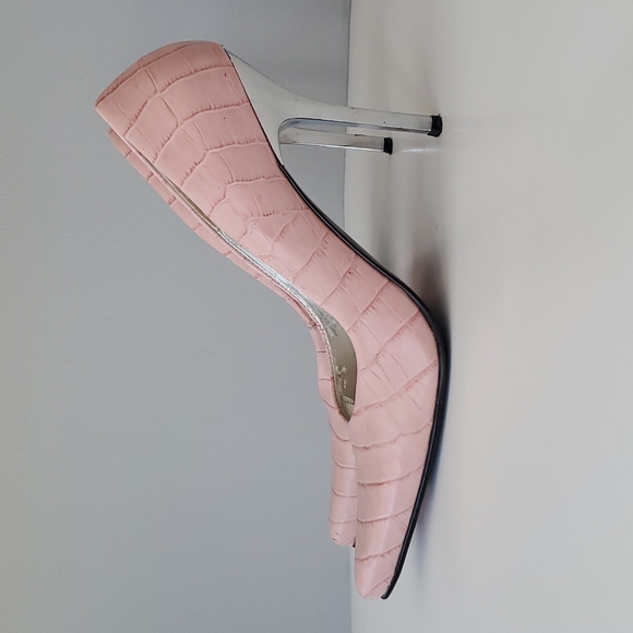 Steve Madden Shoes - Steve Madden Pink Snakeskin Tarrah High Heels Stilettos Size 8